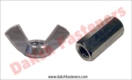 wing nuts - coupling nuts precision fasteners  manufacturers exporters india